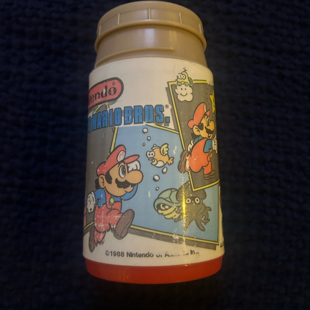 Thermos Mug - 1988 Vintage Super Mario Bros